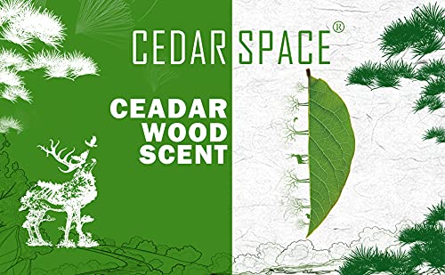 Cedar Space natural cedar fragrance helps maintain welcoming home storage.