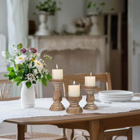 CEDARLUX table centerpiece candle holder protects surfaces with style.