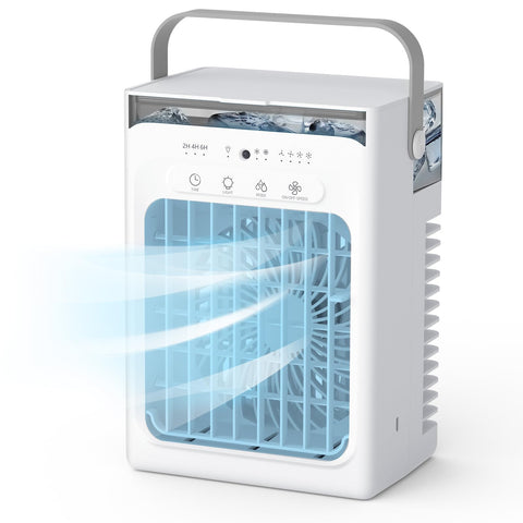 cedeil portable air conditioner on a desk delivers a cool, refreshing breeze for focused work