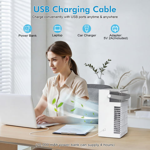 cedeil USB-powered unit can run from laptop, power bank, or car charger