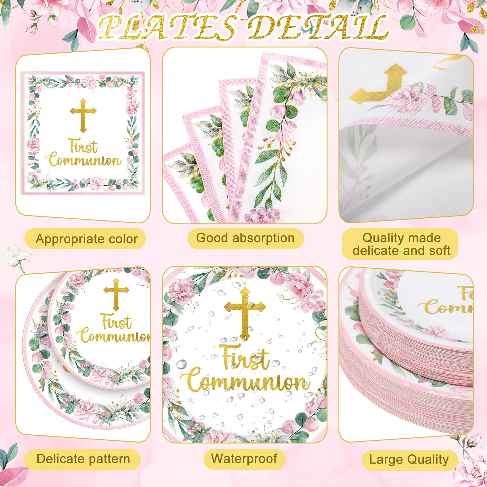 Ceenna God Bless napkins 13x13 for clean, coordinated dining