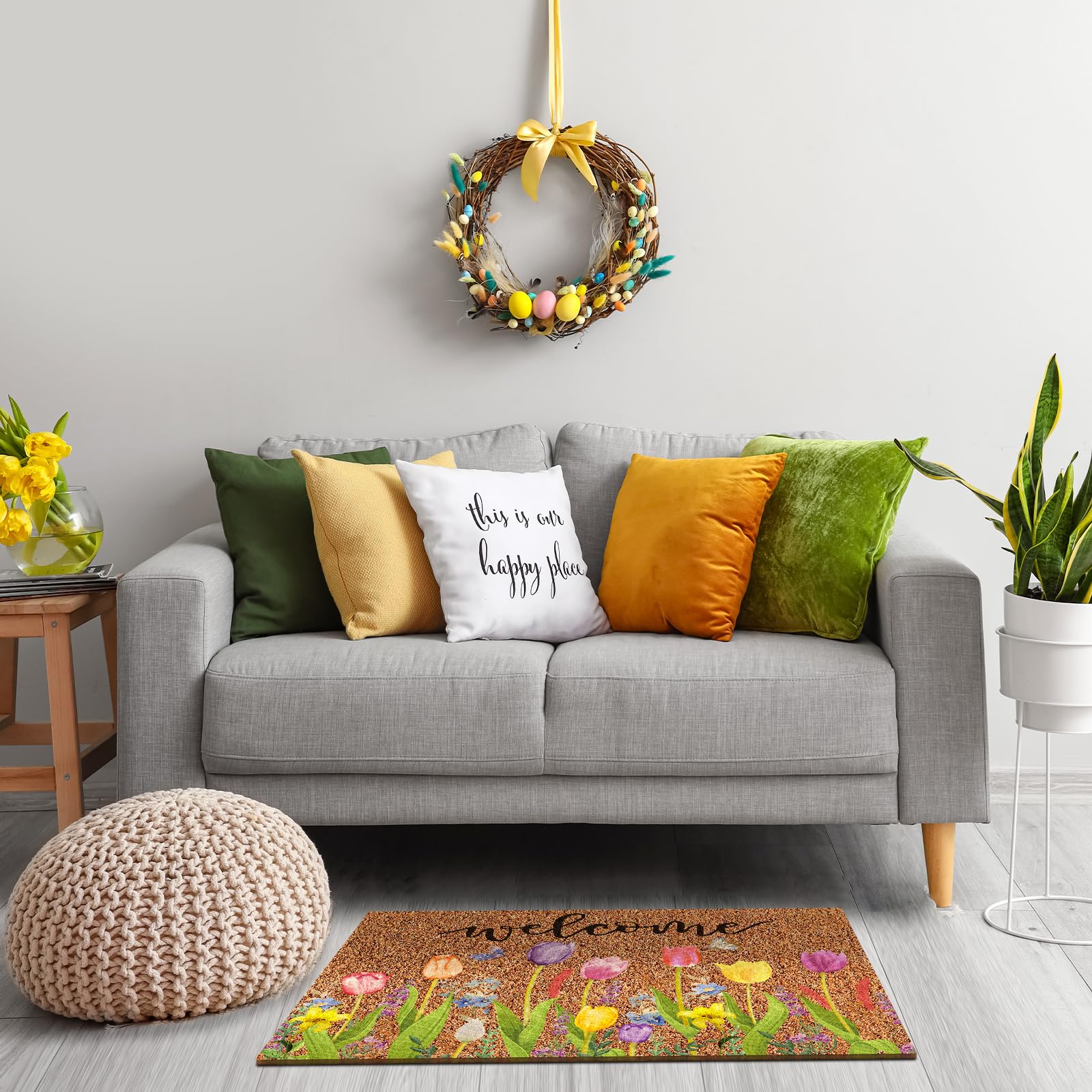 Ceenna spring decor mat makes a thoughtful gift for the season.