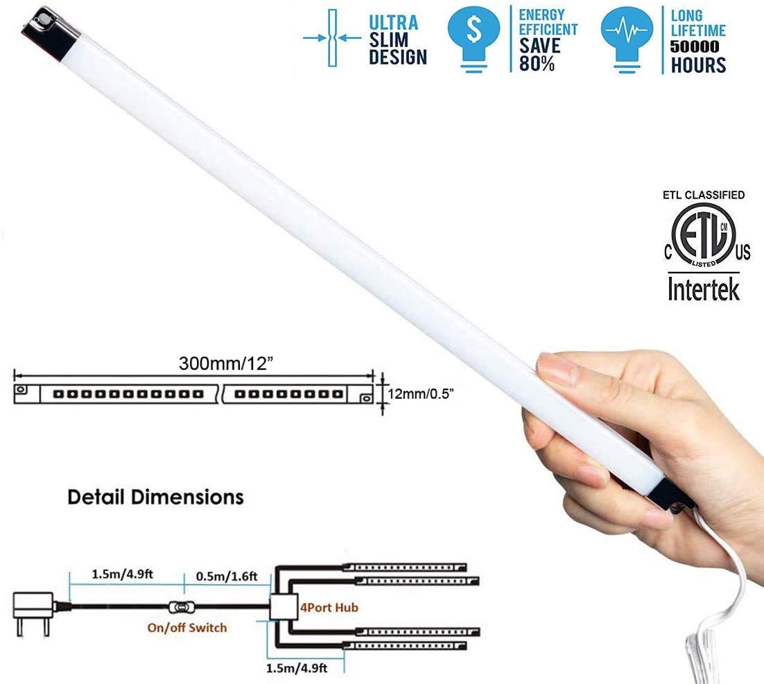 Cefrank light bar showing adhesive and screw mounting options for secure setup.