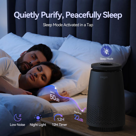 Cegsin AP005C in Sleep Mode operating quietly for undisturbed night rest