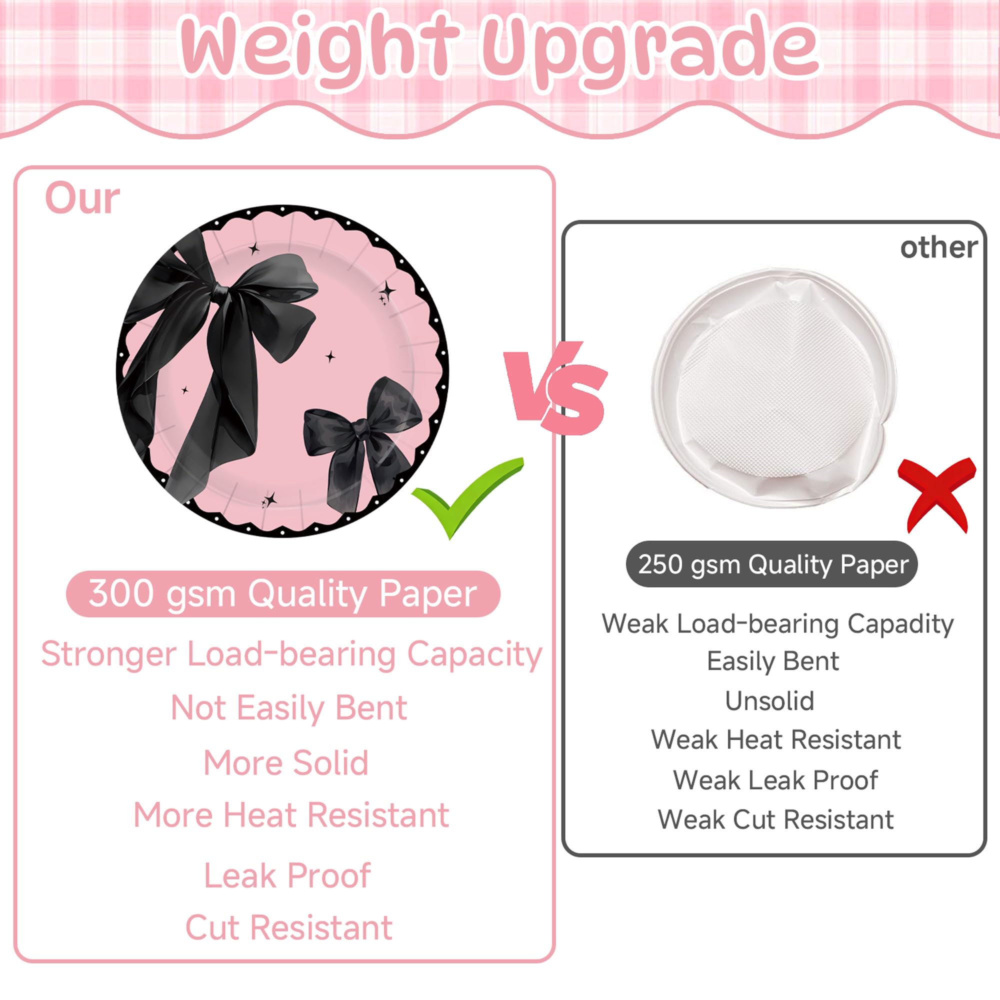 CelebSpark pink-black napkins and cups for easy cleanup