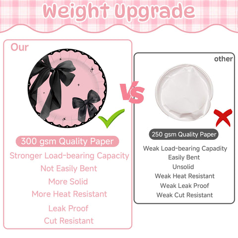 CelebSpark pink-black napkins and cups for easy cleanup