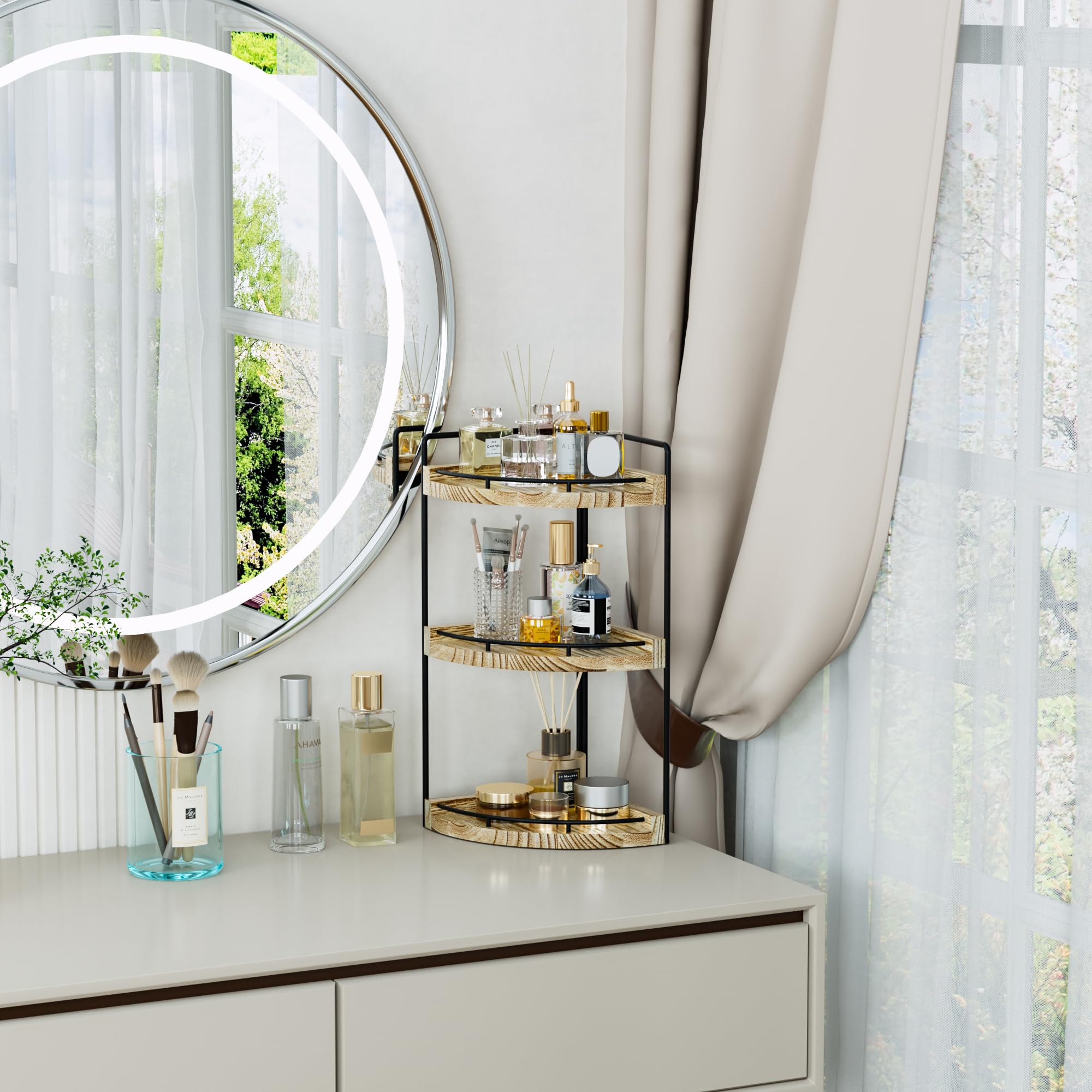 CeleVista protective rails prevent items from falling.