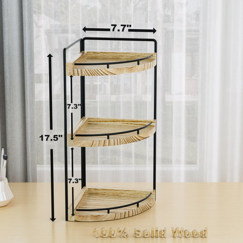 CeleVista waterproof wood counter organizer adds durable style for bath and kitchen.