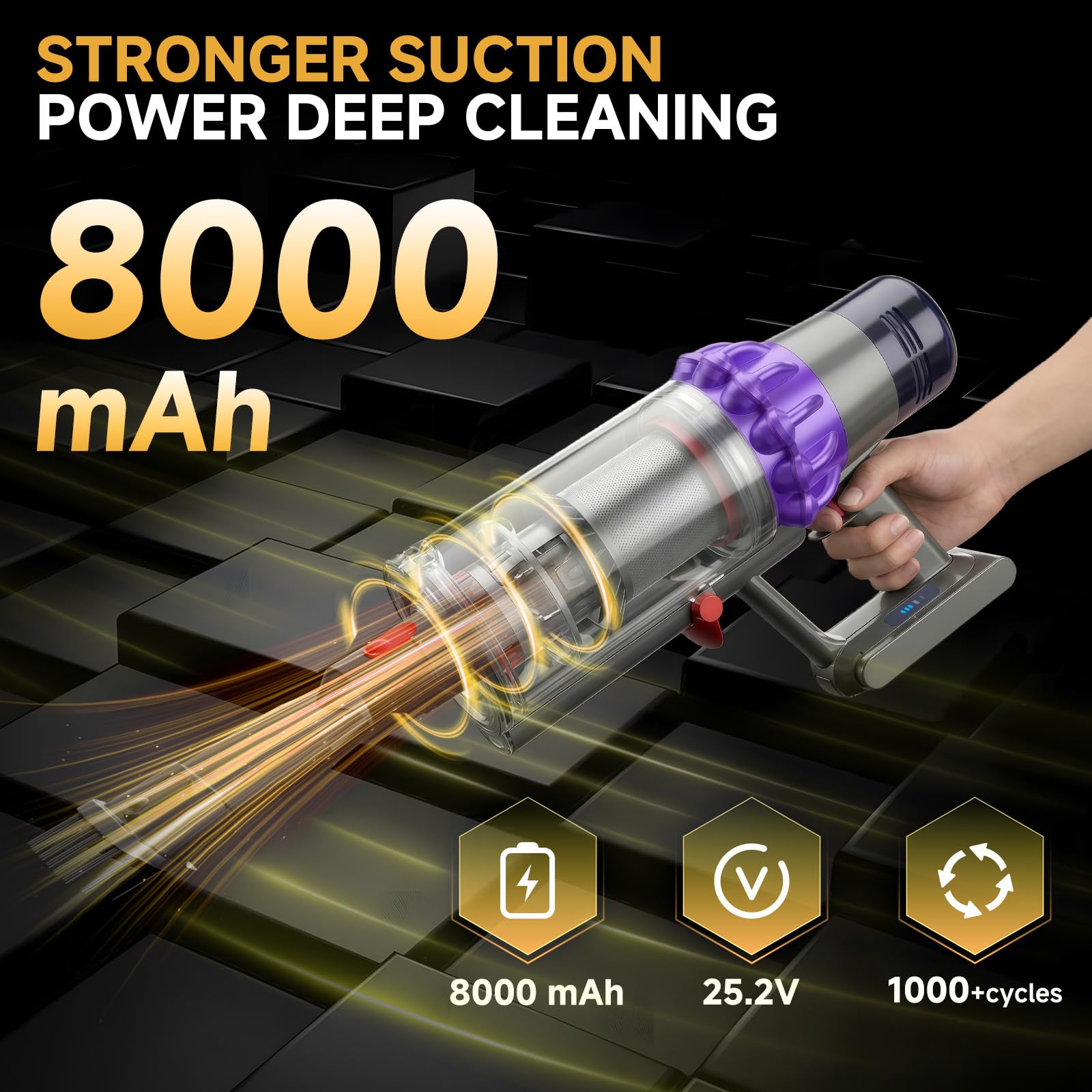 CELLPOW V10 battery safety protections guard against overcharge and short circuits.