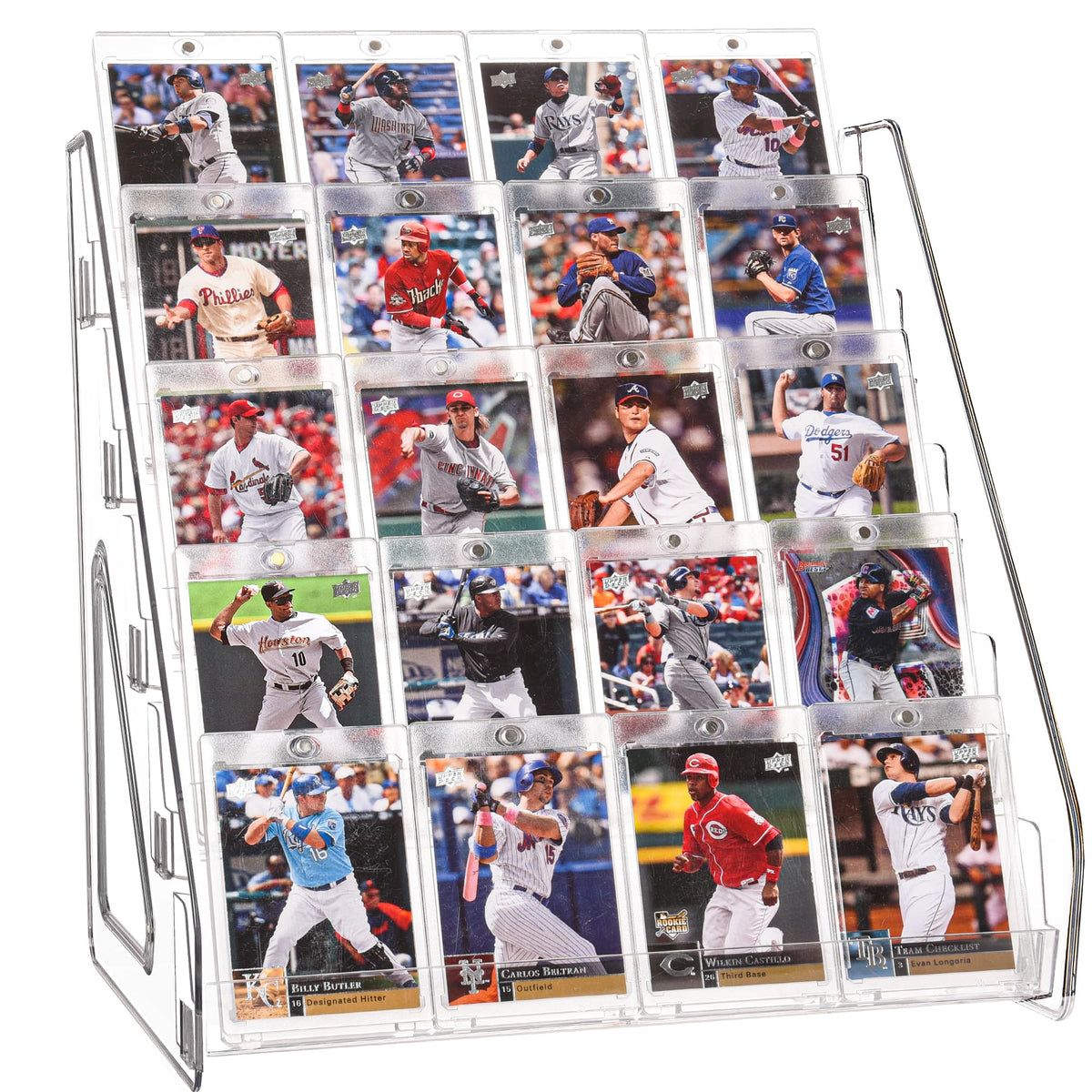 CelSol 5-tier clear acrylic card display stand for professional card showcases