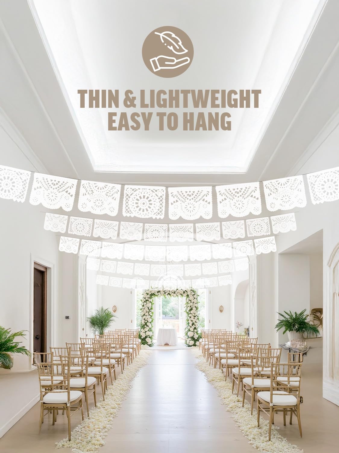10-pack banner flag set provides expansive coverage for party spaces
