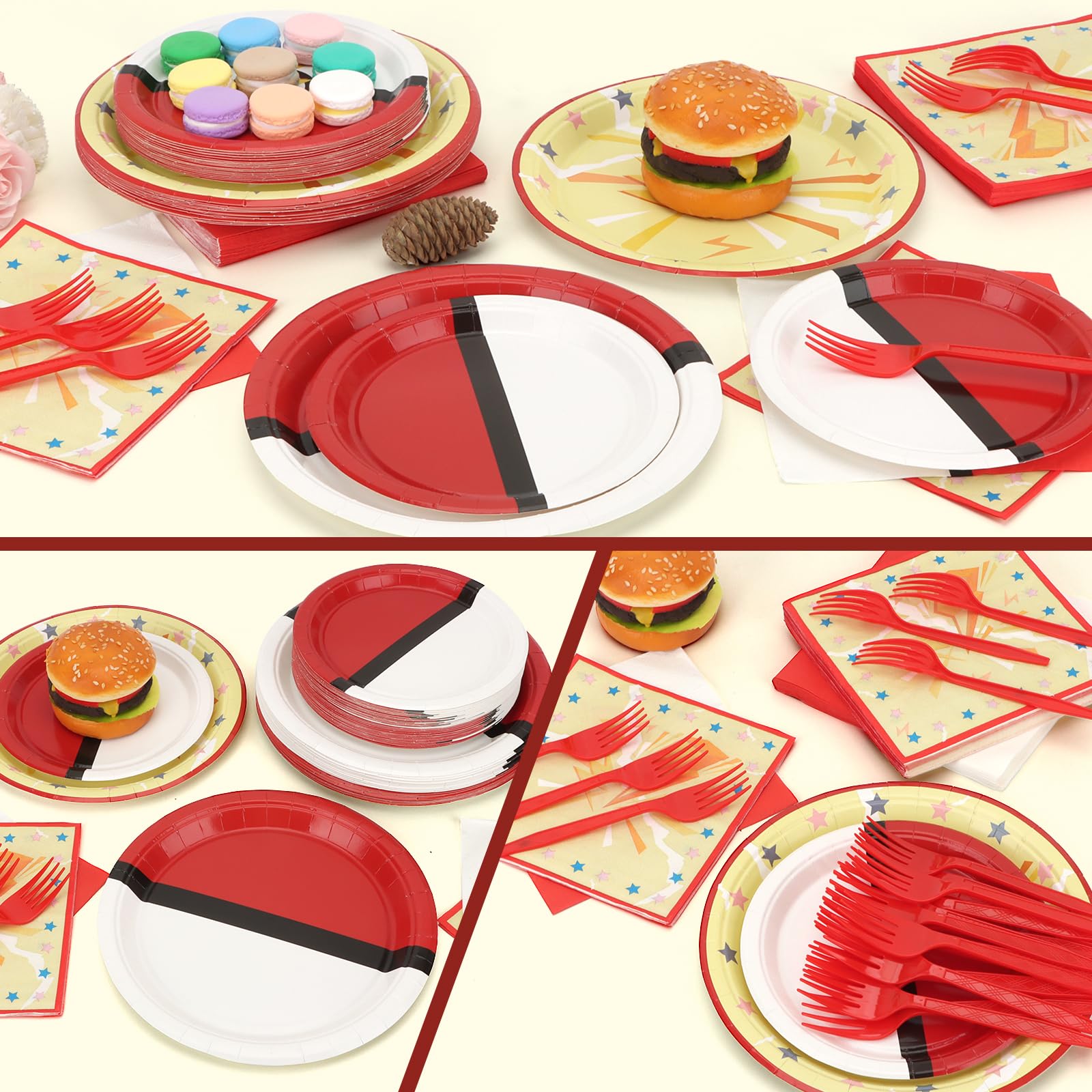 CENLBJ cartoon animation plastic forks for easy serving.