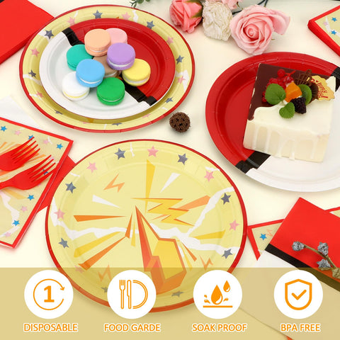 CENLBJ cartoon animation 7-inch dessert plates ideal for sweet treats.