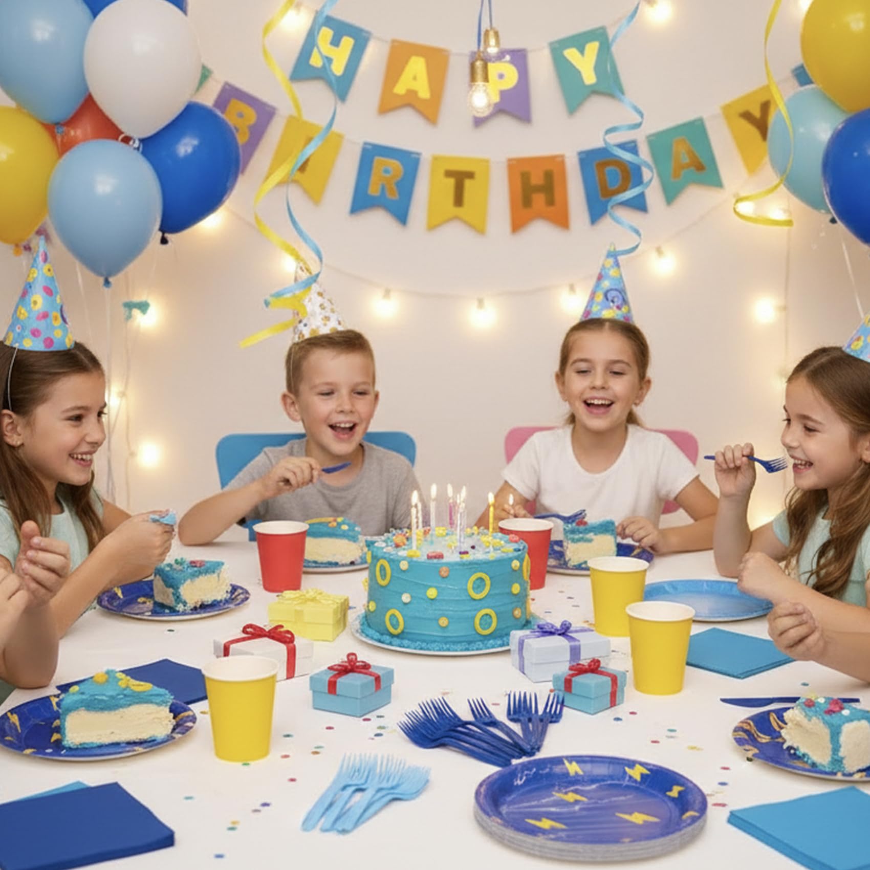 CENLBJ disposable plates pack, lightweight and easy cleanup after events
