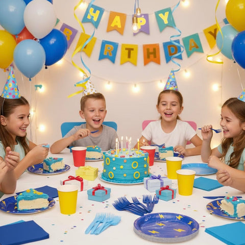 CENLBJ disposable plates pack, lightweight and easy cleanup after events