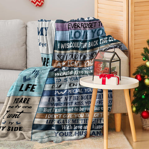 CENSIHER romantic gift blanket wrapped as a thoughtful present