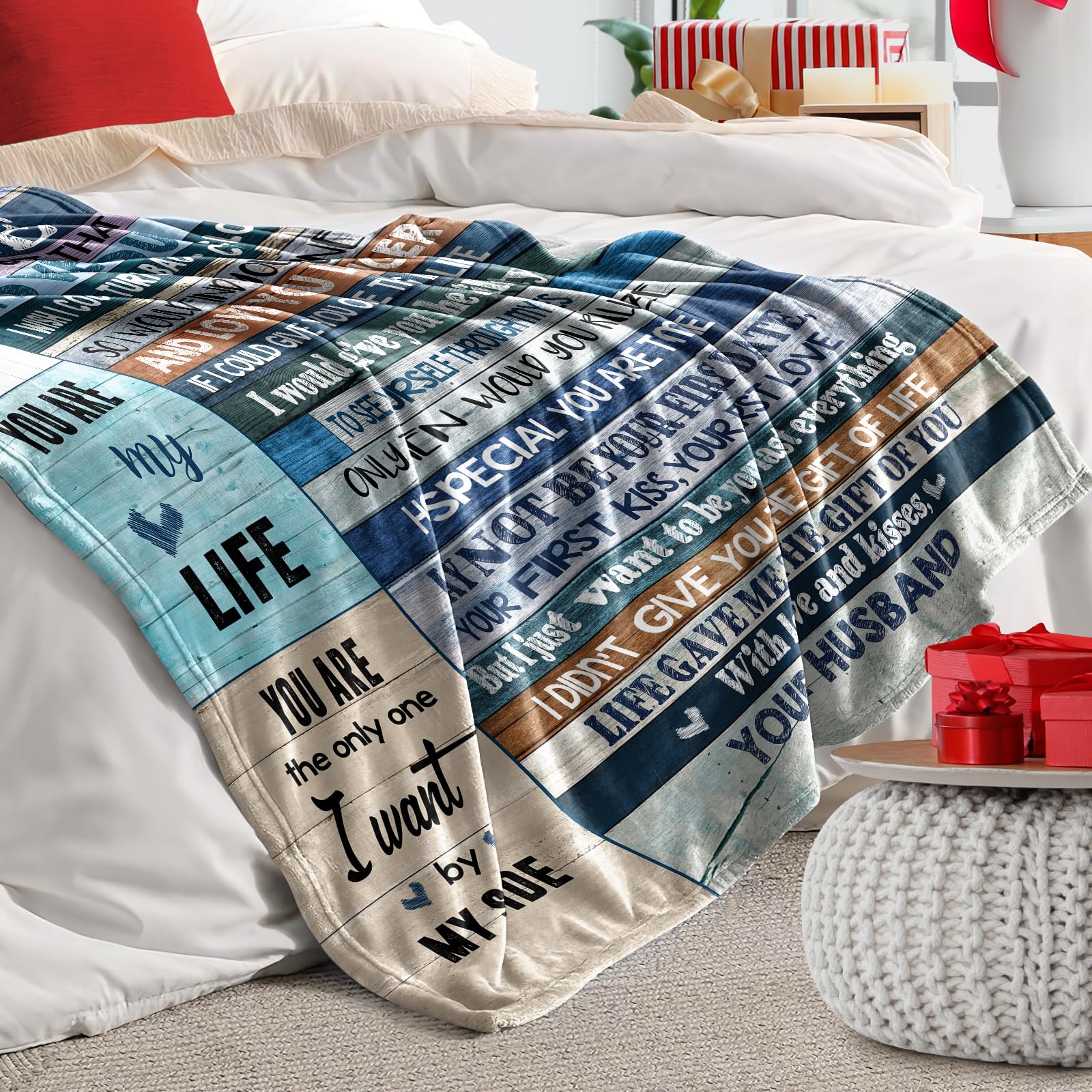 CENSIHER anniversary blanket showcased as cozy home accessory