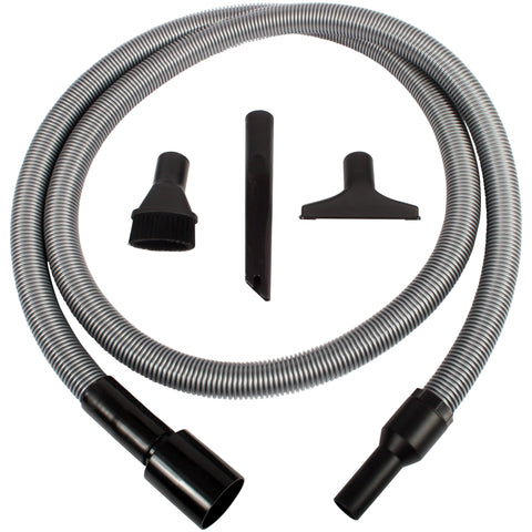 Cen-Tec Systems 10 ft extension hose attached to a shop vac for extended reach cleaning.