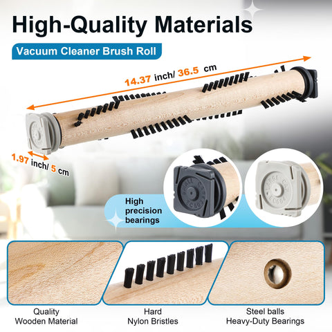 Ceoighe brush roll magnet and bearing close-up for smooth rotation and deep cleaning