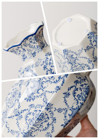 Ceradamay chinoiserie decor vase with blue patterns for stylish interiors