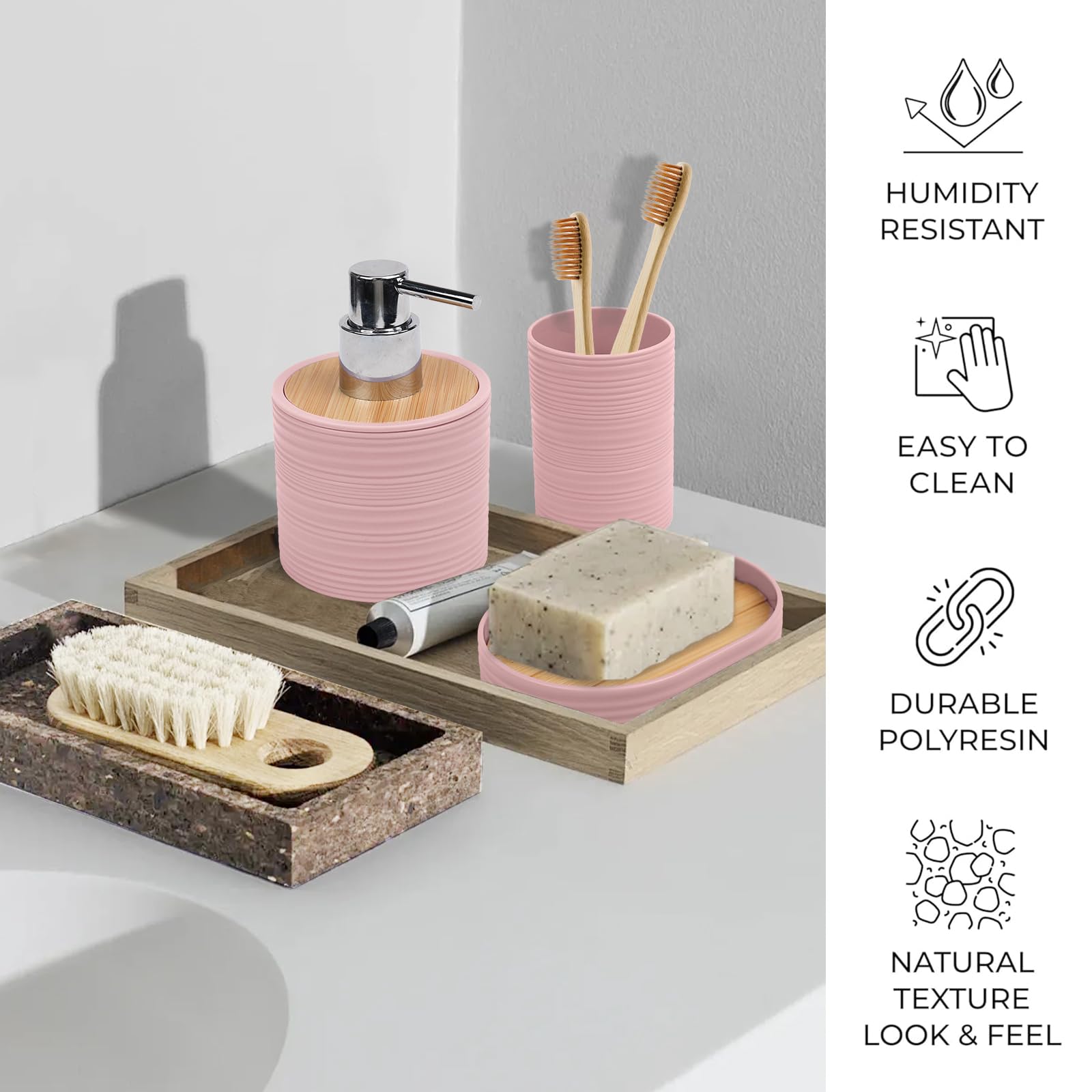 CERBIOR decorative countertop ensemble elevates bathroom aesthetics