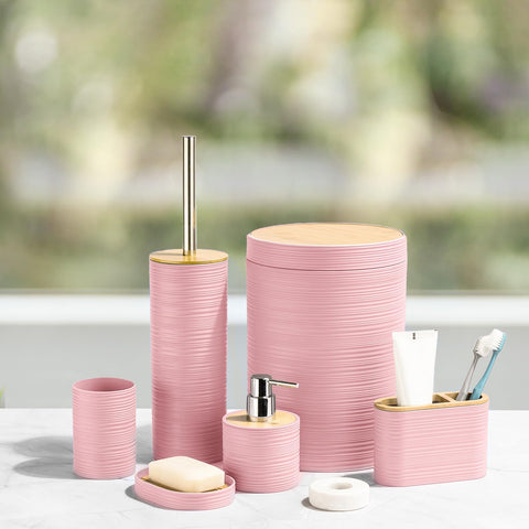 CERBIOR bamboo toothbrush cup for rinsing and drying brushes after brushing