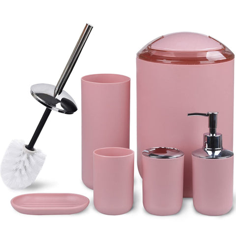 CERBIOR blush pink bathroom dispenser for elegant countertop organization