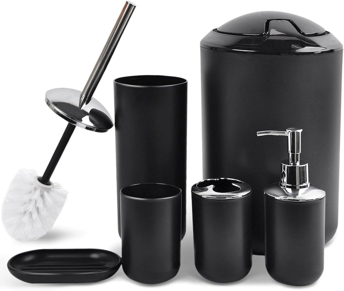 CERBIOR soap dispenser with glossy black finish adds elegant countertop appeal.