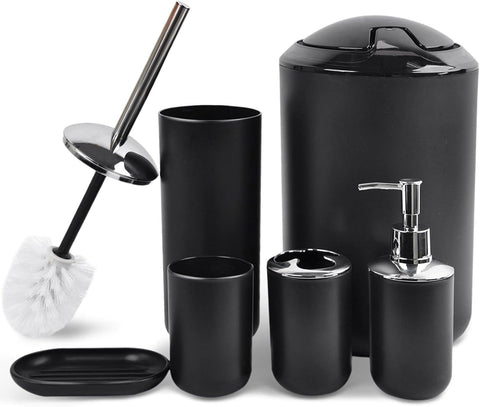 CERBIOR soap dispenser with glossy black finish adds elegant countertop appeal.