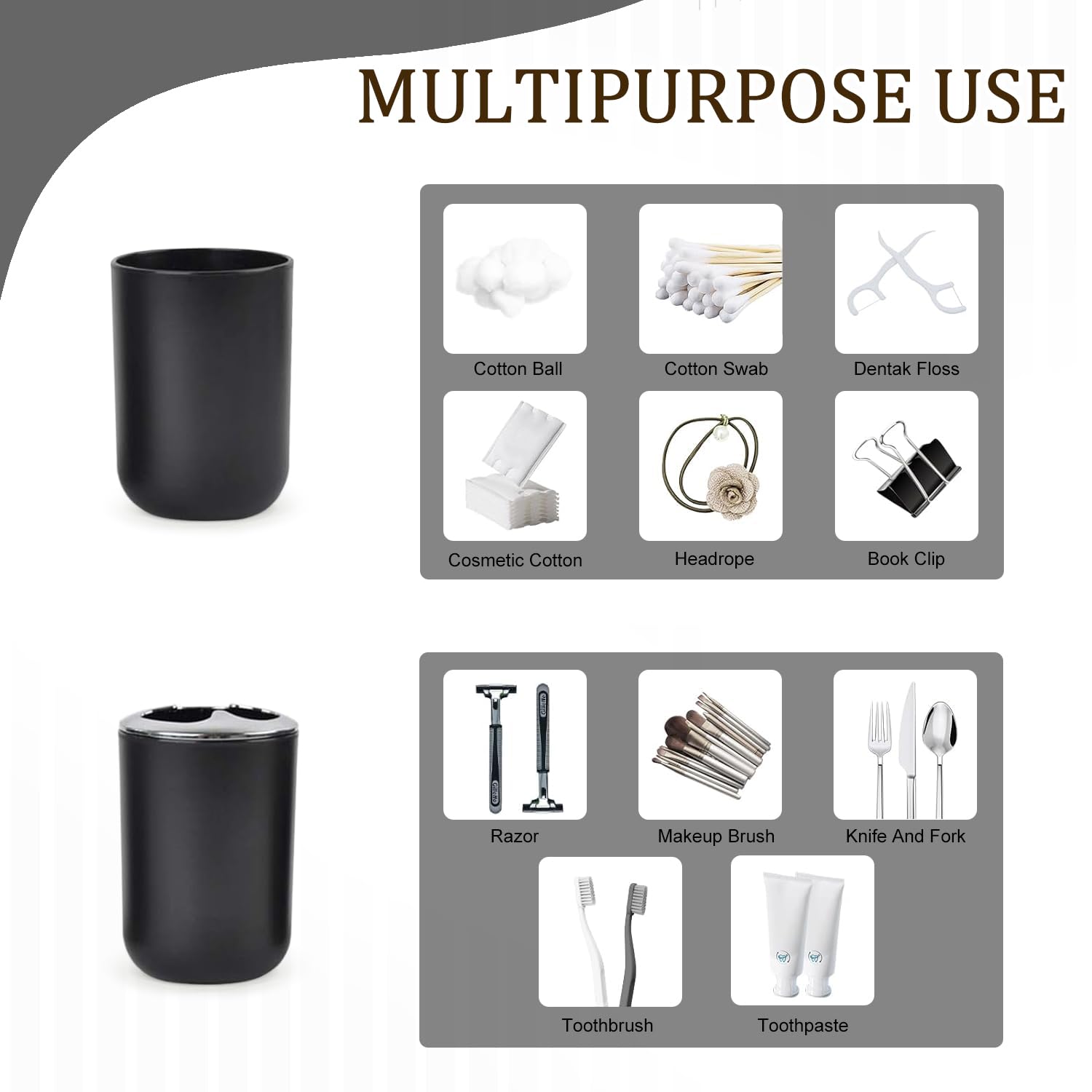 CERBIOR toilet brush holder saves space for a neat bathroom.