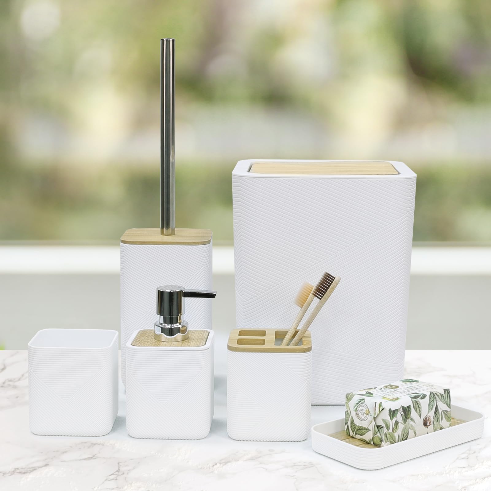 CERBIOR toilet brush holder blending with decor in a compact design