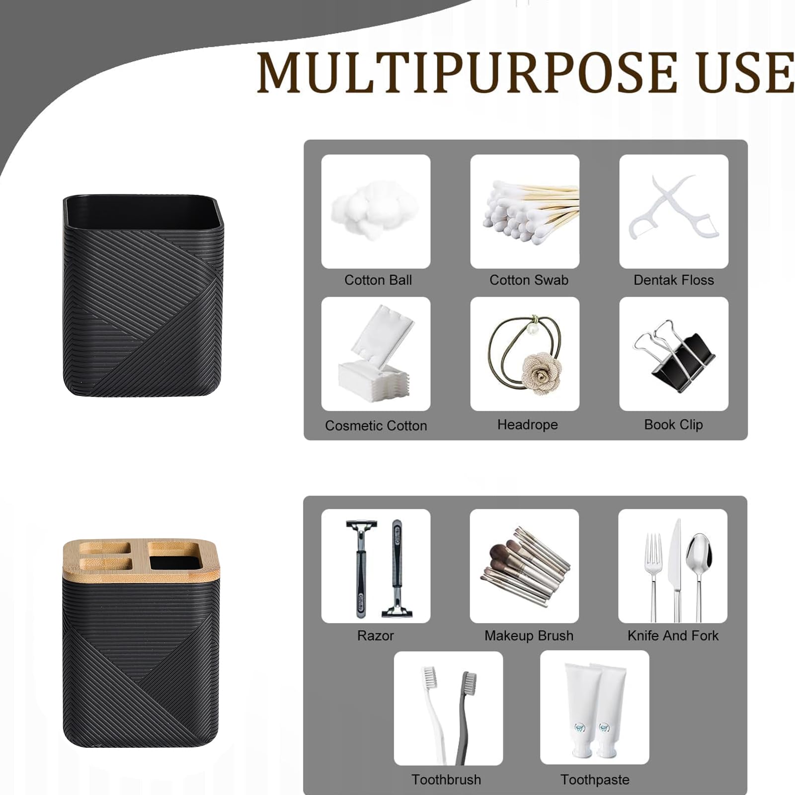 CERBIOR toothbrush cup designed for tidy daily essentials on the counter