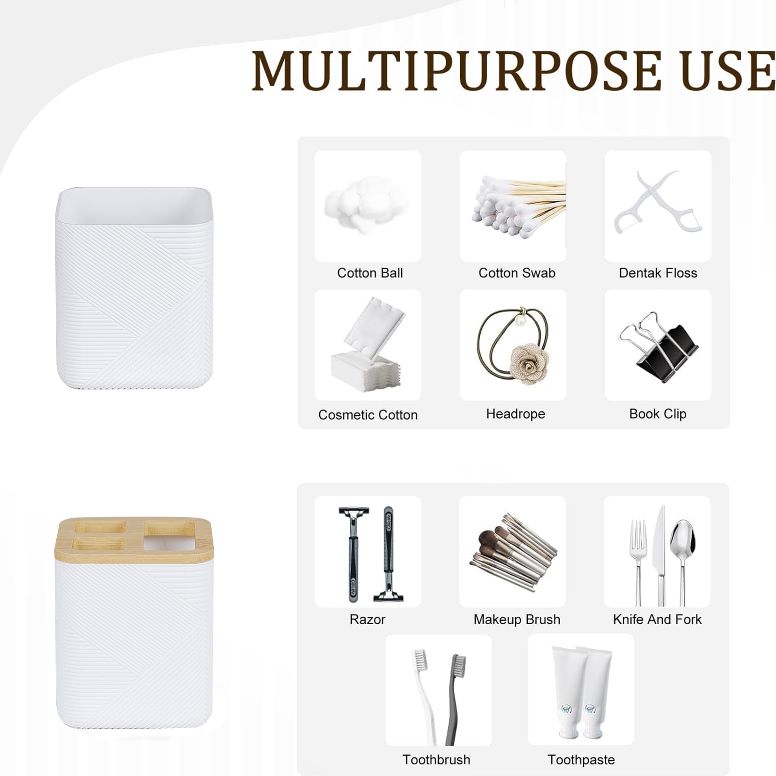 CERBIOR toothbrush cup for easy grip and accessible storage