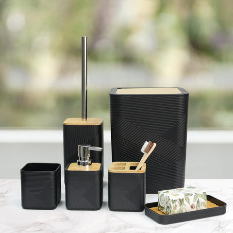 CERBIOR trash can compactly placed for a neat bathroom counter