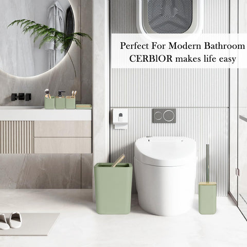 CERBIOR soap dish with draining grooves helps keep countertops dry