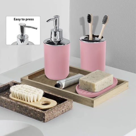 CERBIOR soap dish in blush pink keeps soap dry