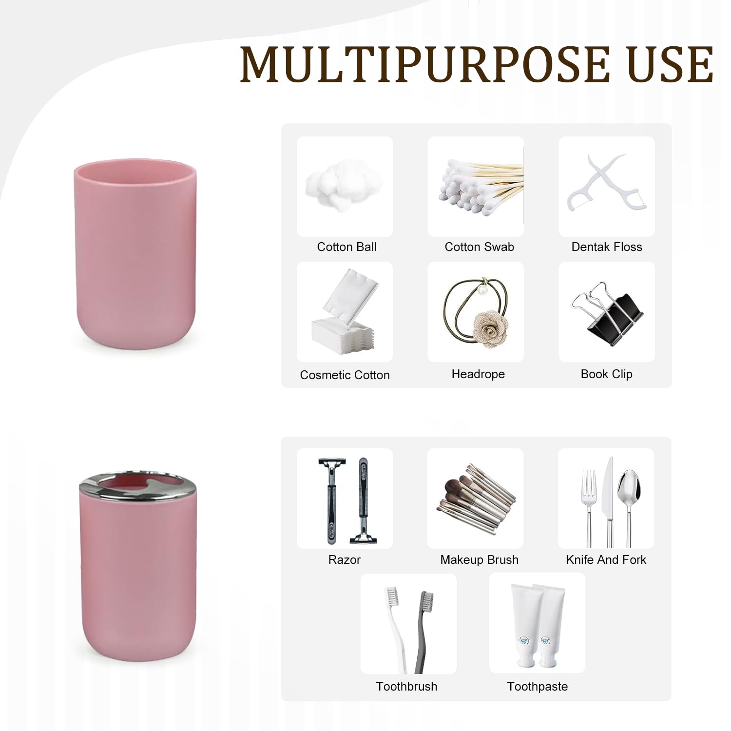 CERBIOR toilet brush holder blends with decor
