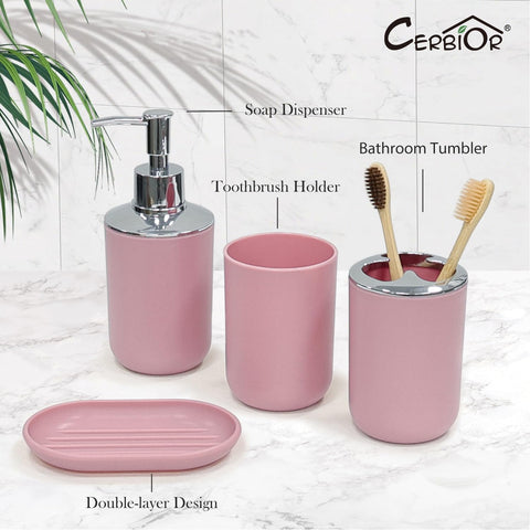 CERBIOR toothbrush cup keeps toothpaste handy and counters clean