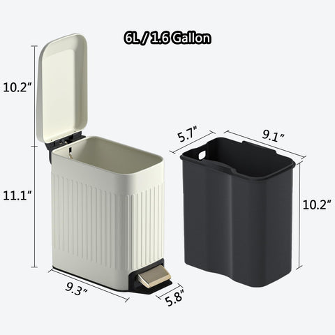 CEROELDA removable inner bucket enables easy dumping and rinsing
