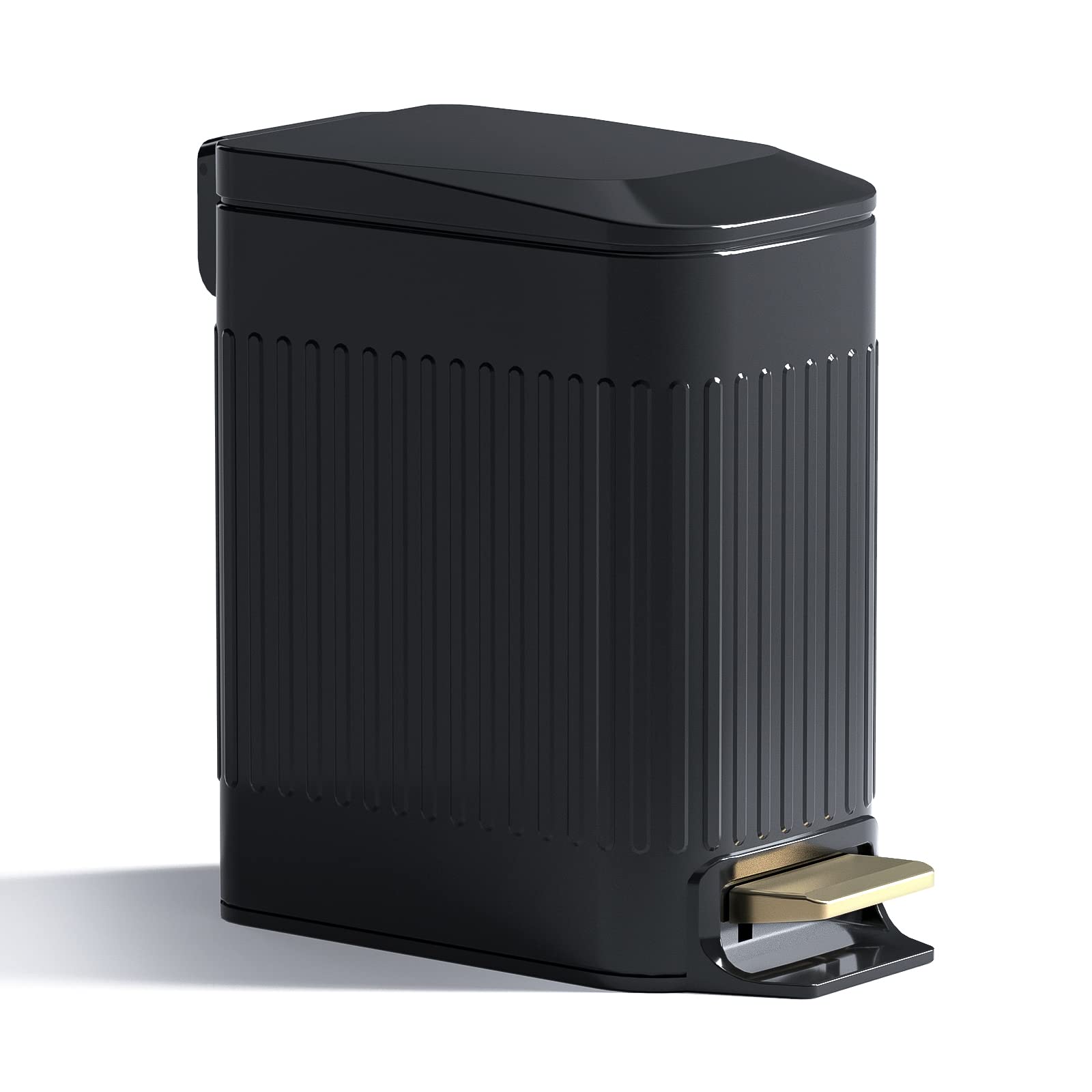 CEROELDA small trash can with lid-closed design for quiet, soft-close use.