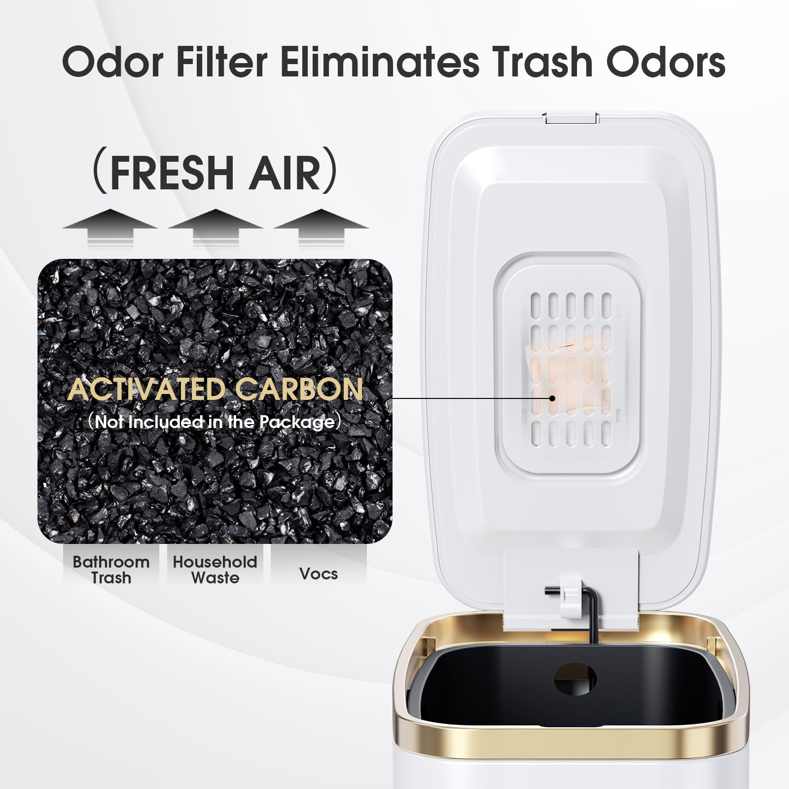 CEROELDA removable inner bucket for easy dumping and cleaning.