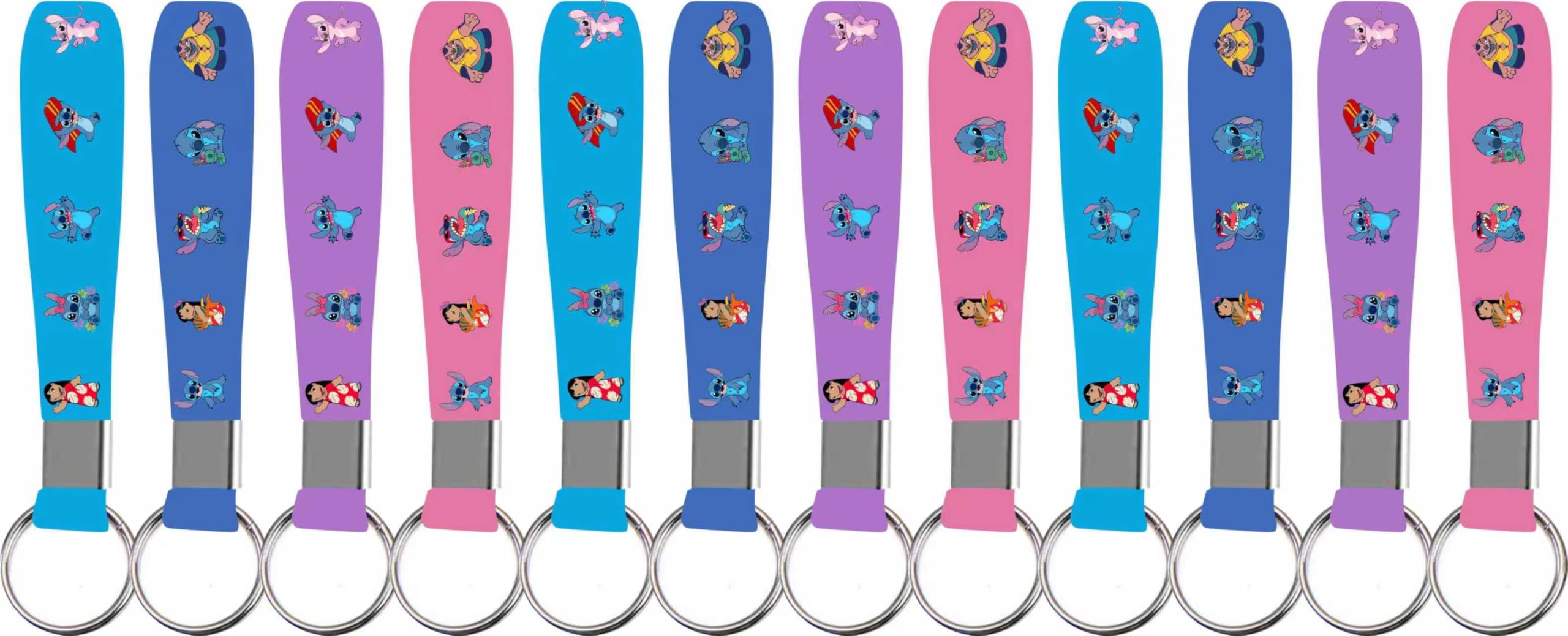 cerfioo Stitch bracelets image shows colorful silicone bracelets for kids' outfits