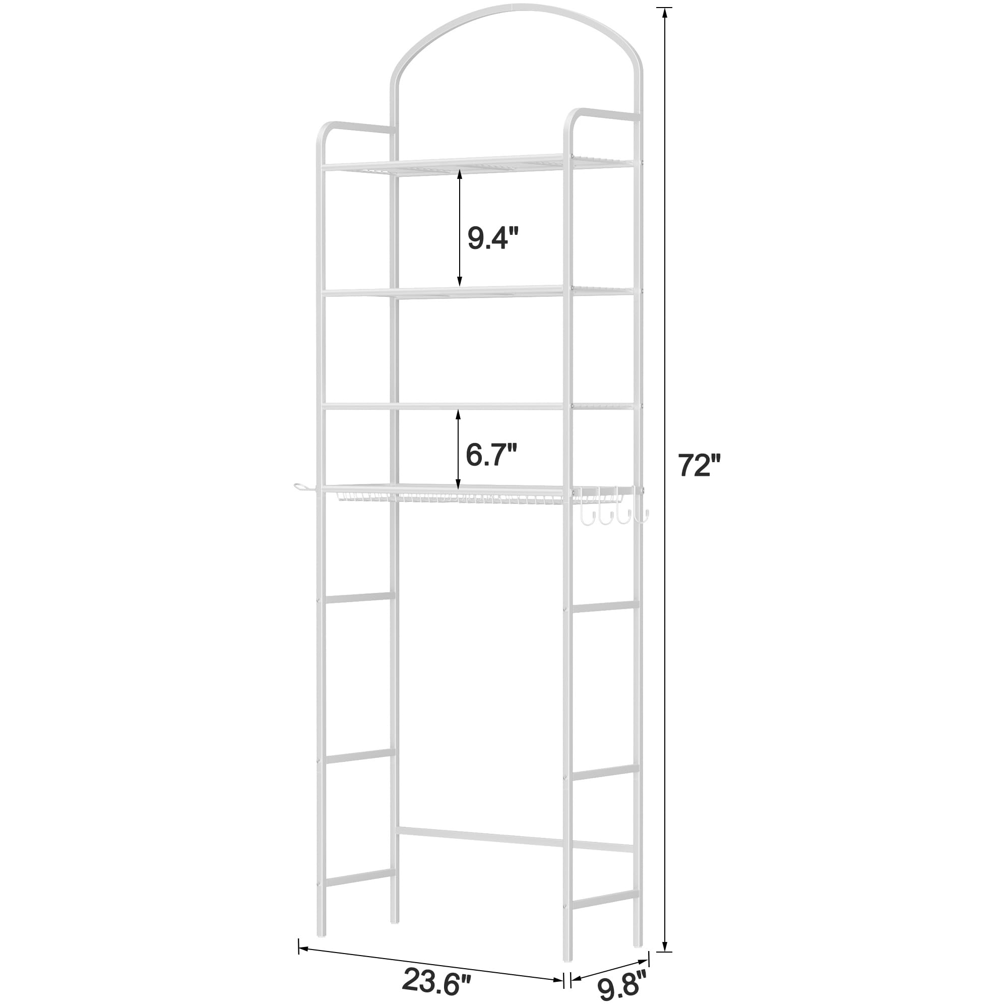 Cerlyunzan adjustable bottom bar adapts to toilet heights