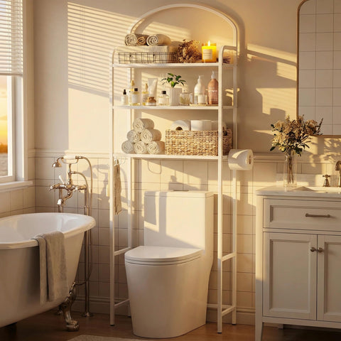 Cerlyunzan compact bathroom organizer ideal for tight spaces