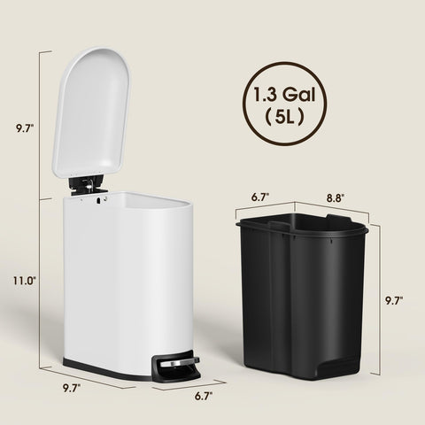CEROELDA 1-year warranty and support for this trash can