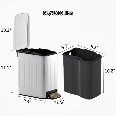 CEROELDA durable metal pedal provides smooth, low-effort operation