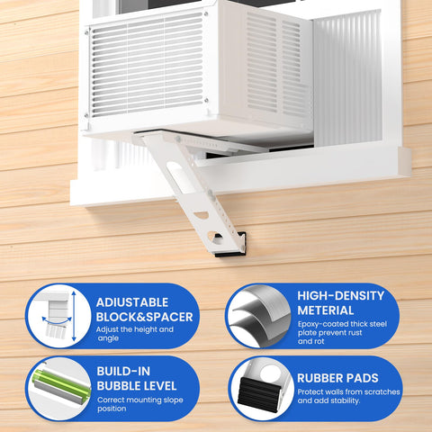 Cestluck bracket fits 5000–12000 BTU window AC units.