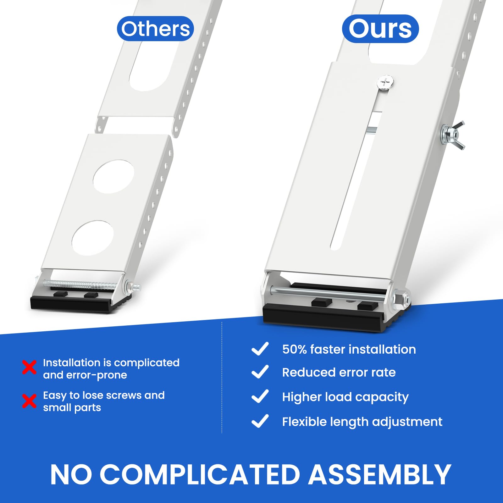 Cestluck anti-slip rubber pads prevent sliding and reduce vibration