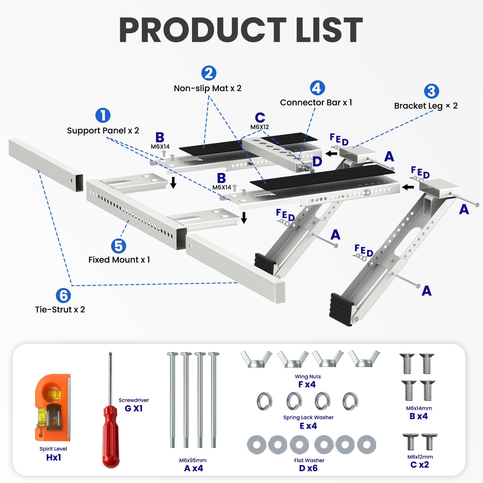 Cestluck instruction guide included for easy no-drill setup