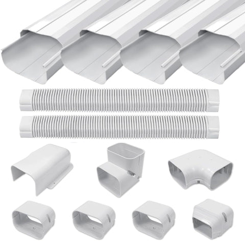 Cestluck mini split line cover kit providing a clean 4-inch line hide on exterior walls